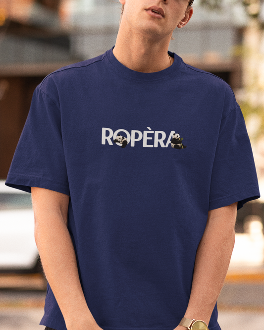 Ropera Lazy Panda Unisex Oversized Classic T-Shirt