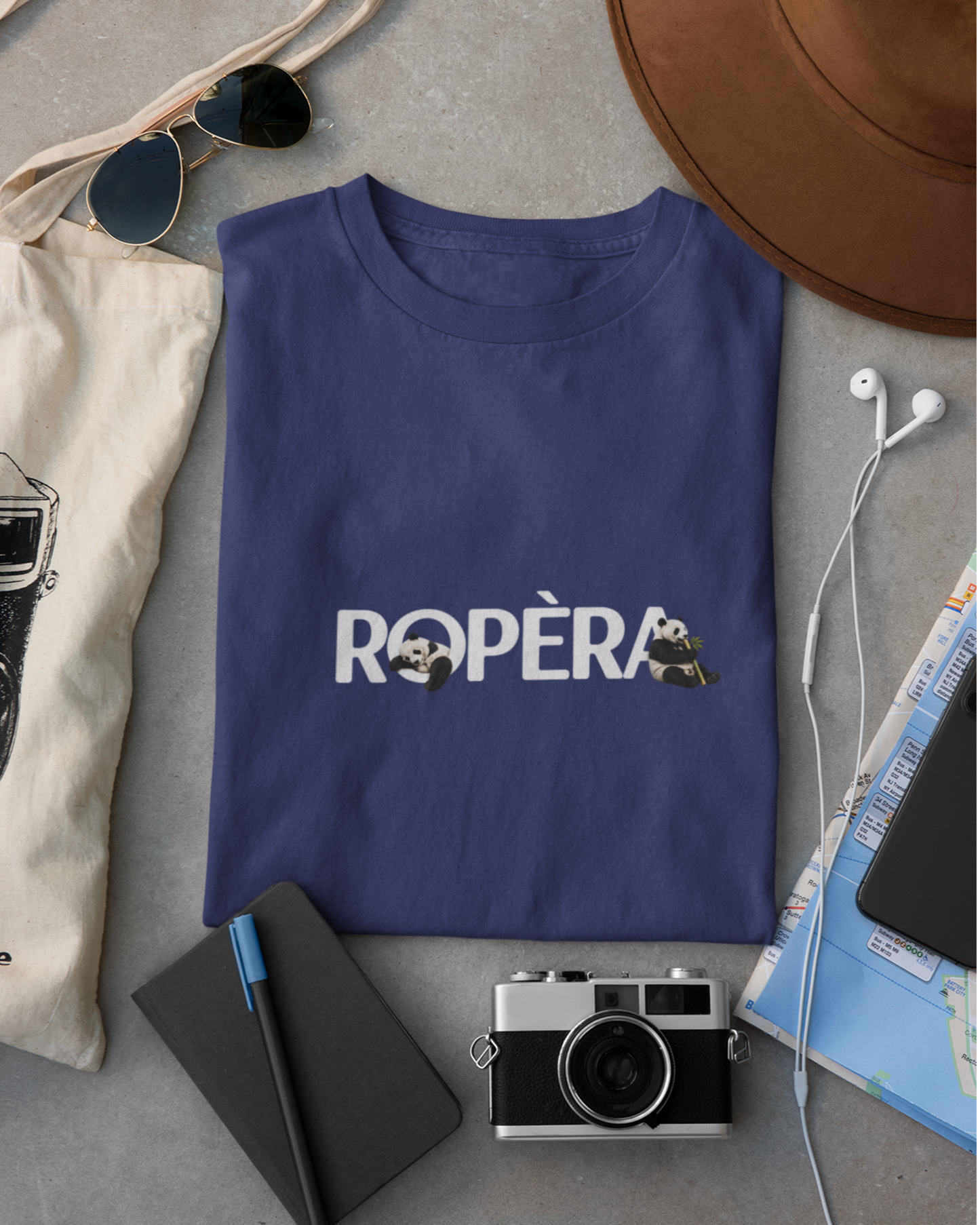 Ropera Lazy Panda Unisex Oversized Classic T-Shirt