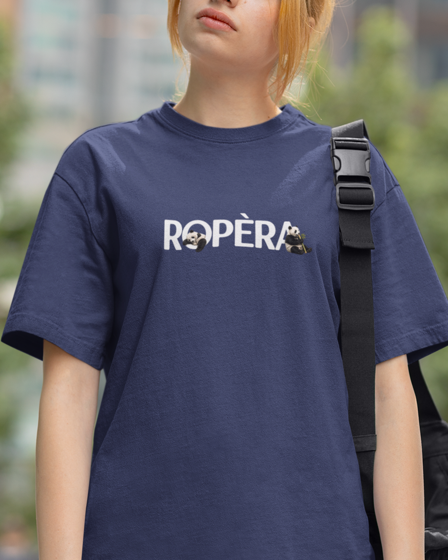 Ropera Lazy Panda Unisex Oversized Classic T-Shirt