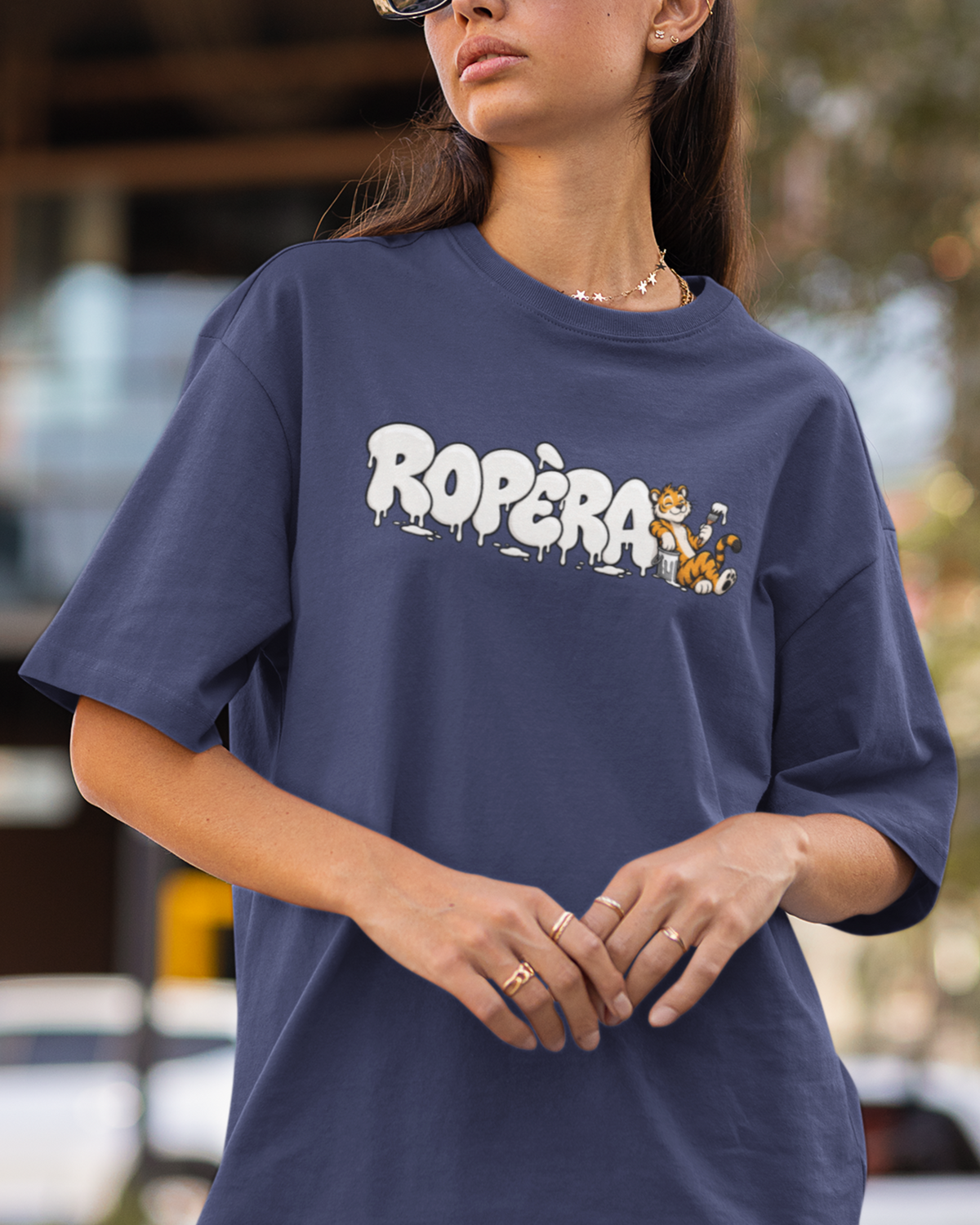 Ropera Drip Paint Unisex Oversized Classic T-Shirt