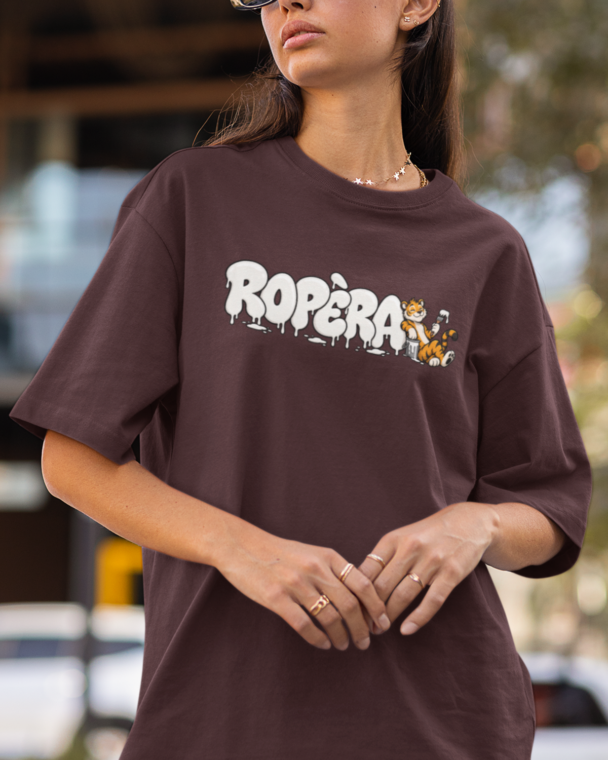 Ropera Drip Paint Unisex Oversized Classic T-Shirt
