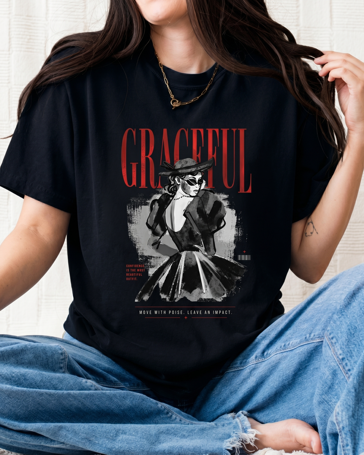 Graceful Unisex Oversized T-Shirt